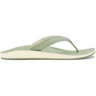 Olukai Womens Southshore Waterproof Leather Sandals In Mint/mint