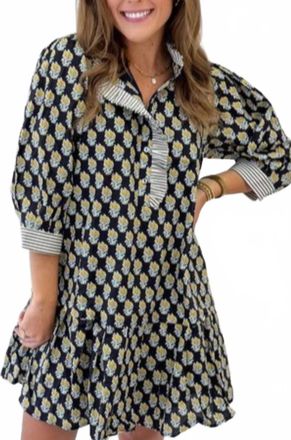 Entro Louise Mini Dress In Multi