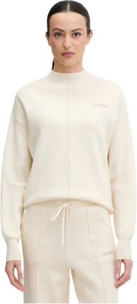 Guess Dames, Truien, Beige, Maat: XL Katoen