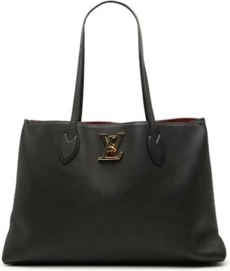 Louis Vuitton Pre-owned Lockme Shopper Tote Bag - Dames - Vintage Shopper - Zwart - ONE Size - Leer - Vintage