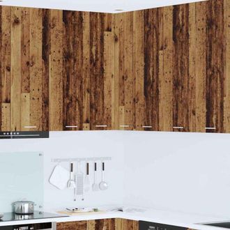 vidaXL vidaXL Armadio pensile Legno Antico e Bianco 57 x 57 x 100 cm