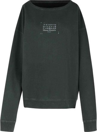 Maison Margiela Black Cotton Sweatshirt