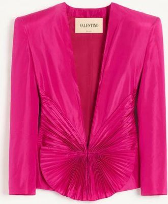 Valentino Giacca In Taffet&agrave; Donna FUCSIA 38