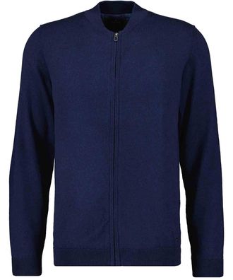 Ragman Strickfleecejacke RAGMAN, Herren, Gr. 5XL6062, blau (marineblau), 95% Baumwolle 5% Kaschmir, Jacken Strickfleecejacke