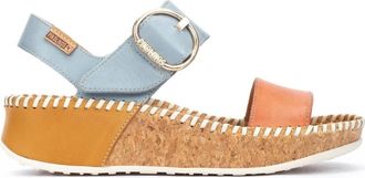 Pikolinos Marina Sandal - Dames - Sleehakken - Veelkleurig - 41 EU - Leer - Schoenen