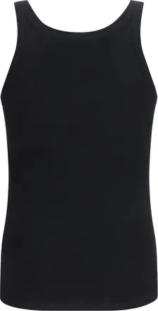 Dolce & Gabbana Ribbed Cotton Tank Top - Black
