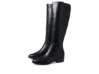Rockport Evalyn Tall Boot Womens Shoes Black Leather : 5.5 M (B)