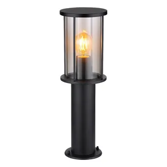 Globo Lighting L&aacute;mpara De Pie - Gracey - Negro - Metal - &Oslash; 14cm - E27 - - Globo