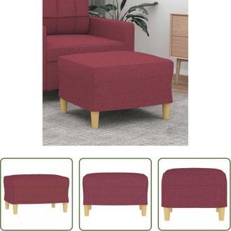 vidaXL vidaXL Poggiapiedi per divano - Poggiapiedi Rosso Vino 60x50x41 cm in Tessuto