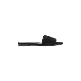Dolce & Gabbana DG Millennials Slide - Dames - Sandalen - Zwart - 36 1/2 EU - Leer - Schoenen