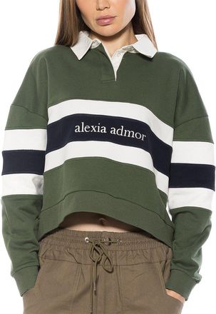 Alexia Admor Lucian Collared Branded Rugby Shirt
