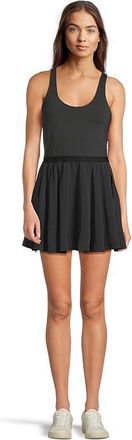 Beyond Yoga Score Pleated Dress Womens Dress True Black : MD, Elastane/Polyester