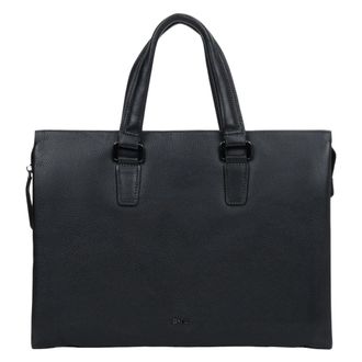 Estro & Luminara Leren Aktetas - Heren - Laptoptassen - Zwart - ONE Size - Katoen - Tassen