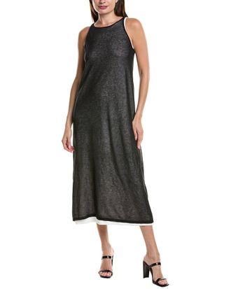 Kenneth Cole Layered Sheer Maxi Dress