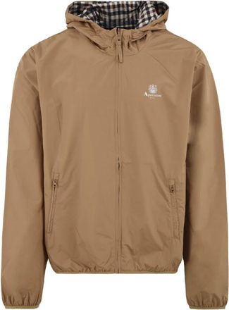 Aquascutum Capuchon Zeeman Jas - Heren - Zomerjassen - Beige - S - Polyester - Jassen
