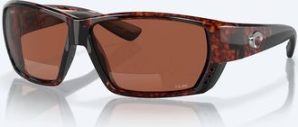 Costa Mens Tuna Alley Reader Rectangular Polarized Sunglasses In Tortoise/copper