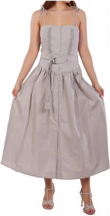 Marella Jurken > Damesjurken > Midi Jurken - Dames - Casual kleedjes - Grijs - M - Kleedjes