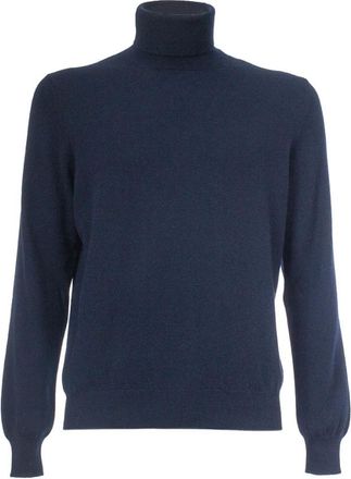 Gran Sasso Truien & Vesten, Heren, Blauw, 3Xl, Kasjmier, Kasjmier Coltrui Trui