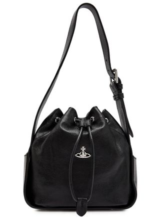Vivienne Westwood Stacey Pebbled Leather Bucket bag - Black - One Size