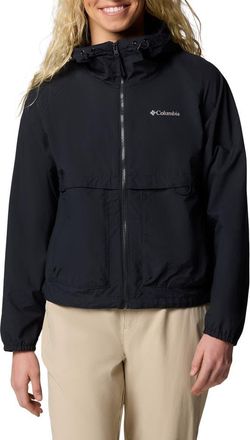 Columbia Spire Valley Water Repellent Windbreaker in Black at Nordstrom, Size Xx-Large