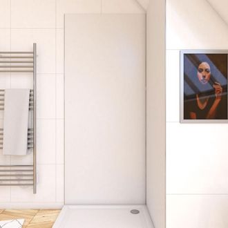 Aurlane Pannello murale con finitura in alluminio bianco 90 x 210 cm - wallit blanc