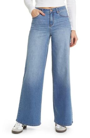 1822 Denim High Waist Wide Leg Jeans in Miles at Nordstrom, Size 24