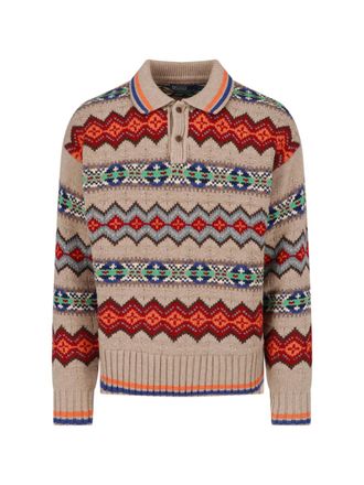 Polo Ralph Lauren Multicolor Fair Isle Intarsia Wool Sweater