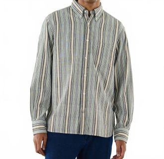 Original Madras Trading Company Classic Button Down Long Sleeve Shirt In Winter Madras- Om45475.05