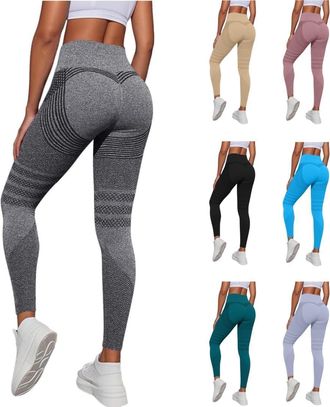 Generic Cellumove 3D Leggings Womens Anti Cellulite Compression Leggings High Waist Push Up Yoga Trousers with Abdominal Control Opaque Figure Shaping Booty L