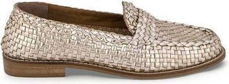 Les Tropeziennes Loafers van gevlochten leer Zaboo