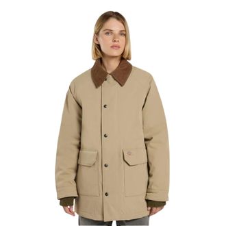 Dickies Single-Breasted Coats, female, Beige, Size: XS Medina Coat