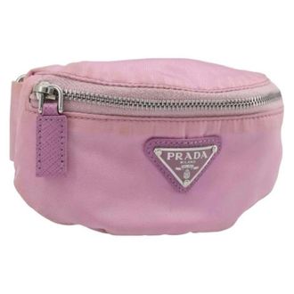Prada Pre-owned Vintage Pouch - Dames - Pre-owned - Roze - Maat: ONE Size Leer