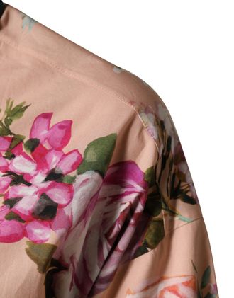 Dolce & Gabbana Floral Print Cotton Shirt - Pink