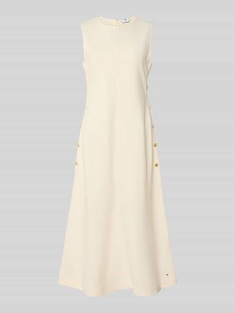 Tommy Hilfiger Tailliertes Etuikleid aus Baumwoll-Mix in Weiss, Gr&ouml;&szlig;e XL