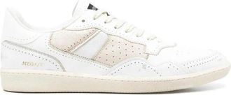 Hidnander Mega Leren Sneakers - Heren - Sneakers - Wit - 47 EU - Leer - Schoenen