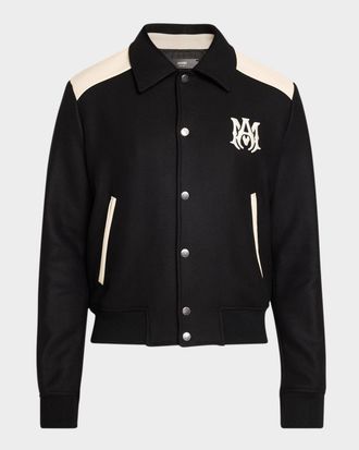 Amiri Men & apos;s Wool MA Band Jacket