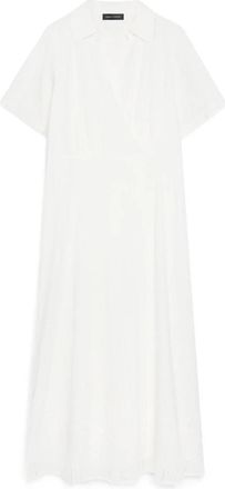 Fiorella Rubino Greek Line Dress Dream - Dames - Casual kleedjes - Wit - 2XL - Katoen - Kleedjes