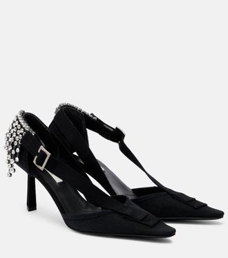 Prada Crystal-embellished pumps