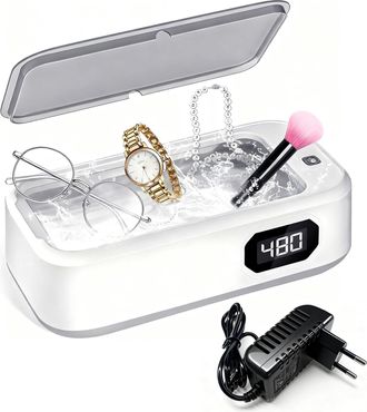 OEM Limpiador De Gafas, 640 Ml, Limpiador Ultras&oacute;nico Con 5 Modos, Limpiador Ultras&oacute;nico Con Temporizador Digital Para Gafas, Anillos, Monedas, Dinero, Re