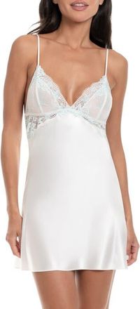In Bloom by Jonquil Lillie Lace Trim Satin Chemise in Ivory at Nordstrom, Size X-Large