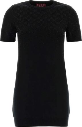 Gucci Short Sleeve Crew-Neck Dress