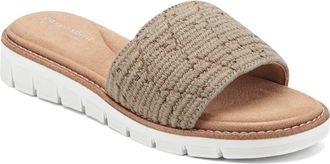 Easy Spirit Jadyn Platform Wedge Slide Sandal in Taupe at Nordstrom, Size 9.5