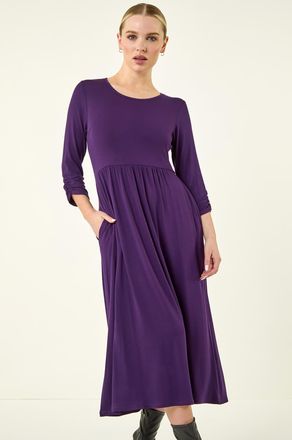 Roman Jersey Stretch Midi Dress