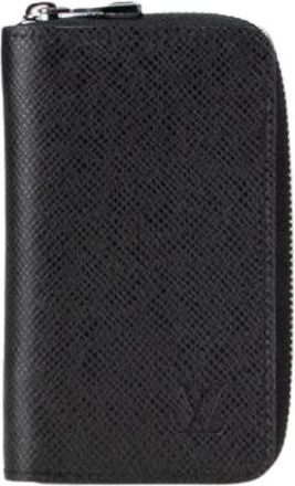 Louis Vuitton Pre-owned Taiga Coin Case - Heren - Vintage Accessoires - Zwart - ONE Size - Leer - Vintage