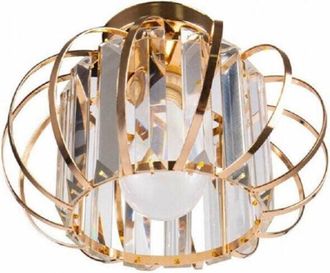 Trade Shop Trade Shop Traesio - Trade Shop - Lampadario Da Soffitto E27 Design Moderno In Metallo Cromato Oro Argento - Oro