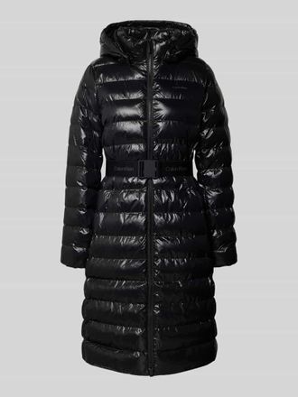 Calvin Klein Steppmantel mit Kapuze in Black, Gr&ouml;&szlig;e S