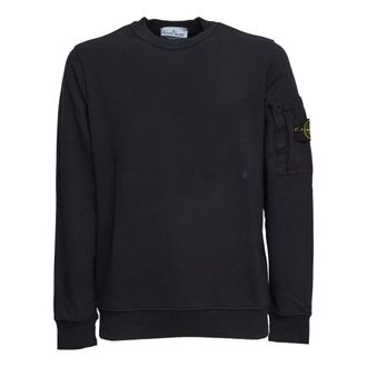Stone Island Sweatshirts, male, Blue, Size: XL Crewneck Sweatshirt