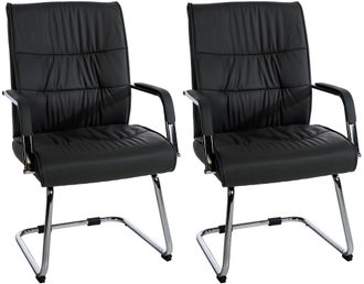 Clp Clp - Set De 2 Sillas De Conferencia Sievert Negro