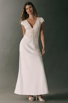 BHLDN Lace Bodice Slip Dress