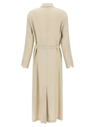 Max Mara Linen-Viscose Shirt Dress - Beige